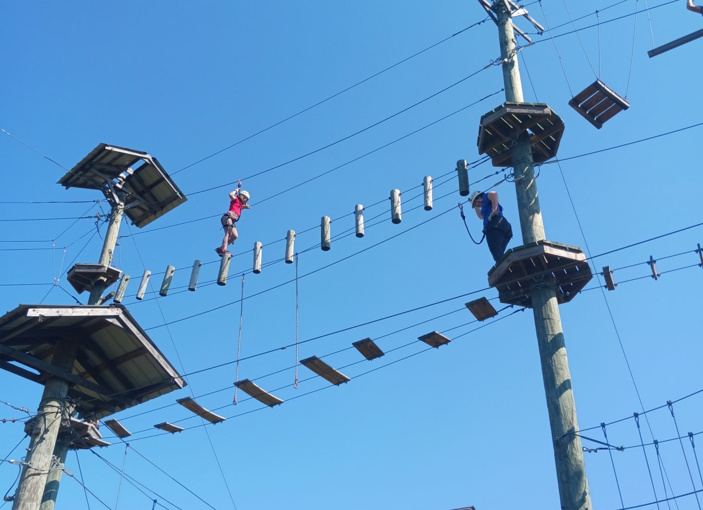 obstacle and high ropes course at the ark encounter