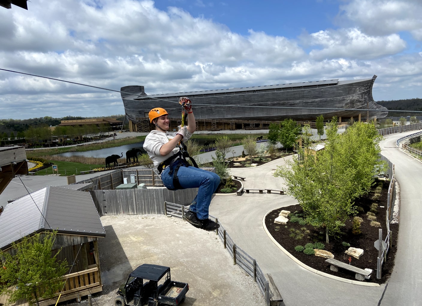 ziplining in kentucky at the ark encounter