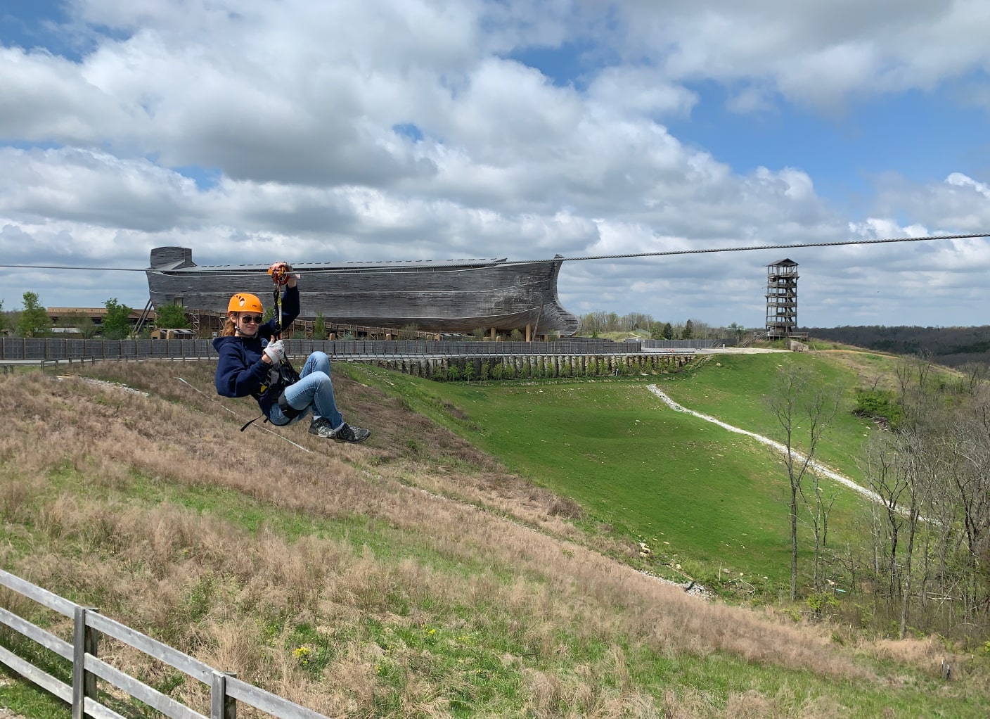 ziplining in kentucky at the ark